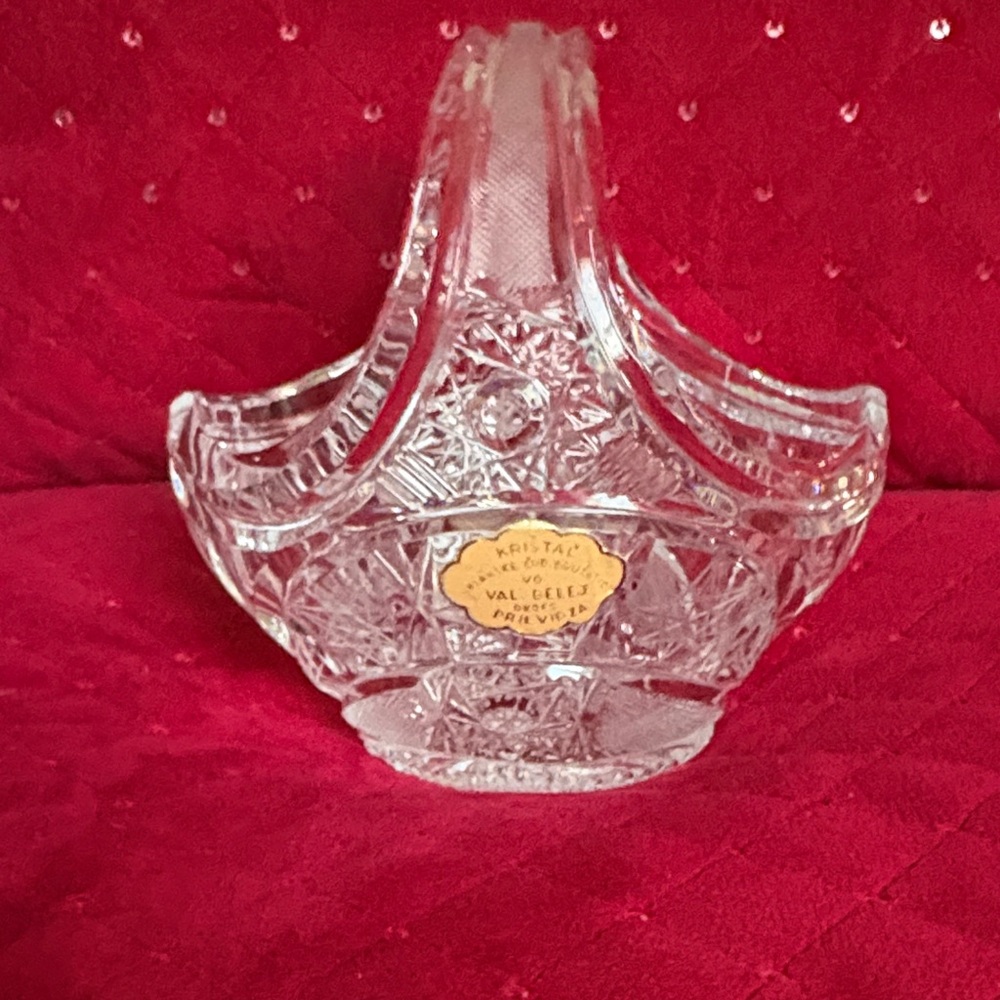 Small Crystal Basket.